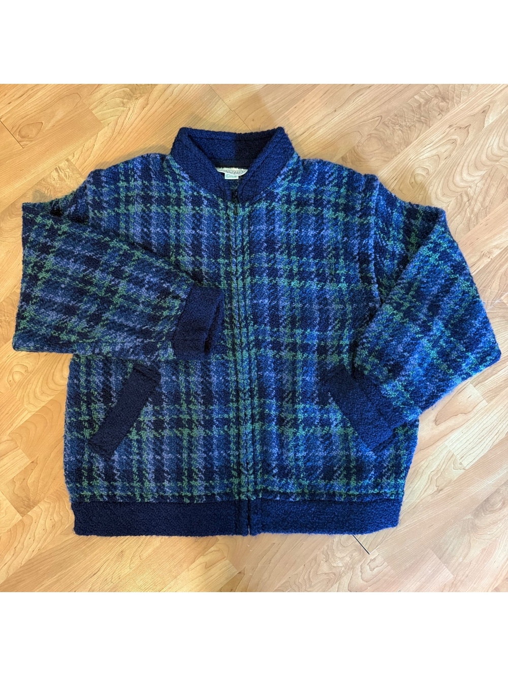 Vintage Boyne Valley Weavers Ireland Rare Convertible Wool Jacket Large